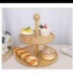 bamboo cake stand