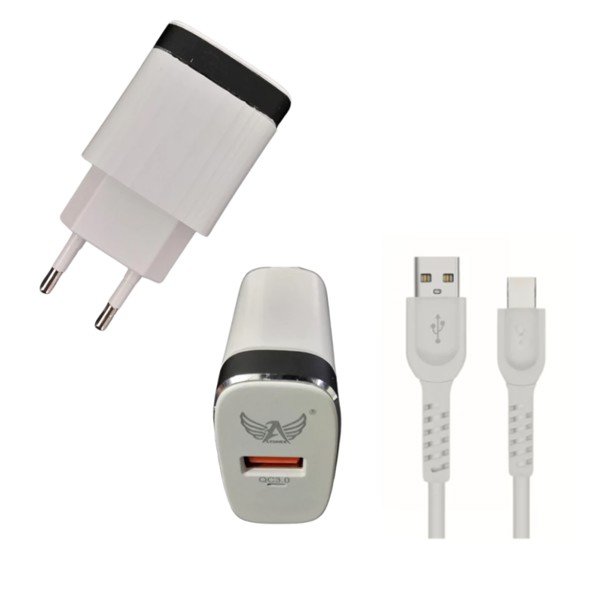 Carregador Completo TIPO-C 5.1A com 01 Porta USB 3.0