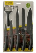 Kit de facas - 6 pçs - Aço Inox