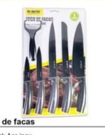 Kit de facas - 6 pçs - Aço Inox - Imagem 2