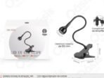 Luminaria de Mesa LED Com Presilha