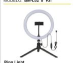 Ring Light Tripé Mesa Iluminador Luz De Led Live Selfie Make - Imagem 3