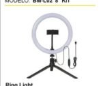 Ring Light Tripé Mesa Iluminador Luz De Led Live Selfie Make