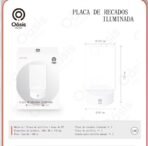 placa de recados iluminada