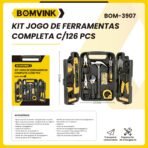 Kit jogo de ferramentas completas com 126 peças - Imagem 2
