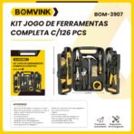 Kit jogo de ferramentas completas com 126 peças - Imagem 3