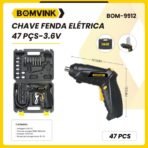 Chave de fenda eletrica 47 pçs 3.6v - Imagem 2