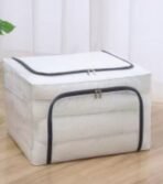 Caixa de armazenamento transparente sem instalação, caixa de armazenamento dobrável para guarda-roupa