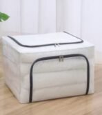 Caixa de armazenamento transparente sem instalação, caixa de armazenamento dobrável para guarda-roupa - Imagem 3