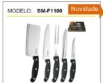 Jogo de Facas Inox 5 Peças BM-F1100 - B-Max - Bm-MIX