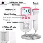 Doppler Sonar Fetal Doppler Ouvir Batimentos Grávida Bebê