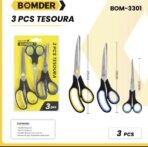Jogo de tesouras 5.1/2" a 8.1/2" com 3 peças - BOM-3301 - Imagem 3