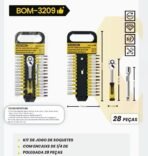 Kit de Chave Soquete com 28 Peças BOM-3209 - Bomvink - Imagem 3