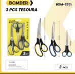 Jogo de tesouras 5.1/2" a 8.1/2" com 3 peças - BOM-3301 - Imagem 2