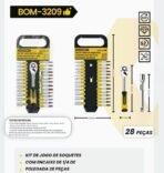 Kit de Chave Soquete com 28 Peças BOM-3209 - Bomvink - Imagem 2
