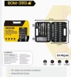 Kit Jogo de Chave Catraca e Soquete 53 Peças BOM-3913 - Bomvink - Imagem 2