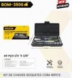 Kit Chave de fenda  e Catraca 40 Pecas | BOM-3906 - Imagem 3