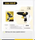 Pistola de cola quente bivolt | bom-9511