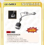 Massageador Eletrônico 4 Modos 9 Níveis Recarregável Usb Cor Cinza