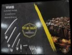 Kit Facas De Churrasco Antiaderente Corte Navalha Presente | 12 pçs