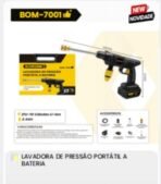 Lavadora De Pressão Portátil | Bateria | Bom-7001 - Imagem 2