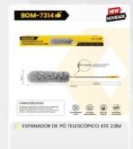 Espanador Telescópico Extensível Até 2.80 Metros Microfibra Teto Persianas Casa Escritório - Imagem 2