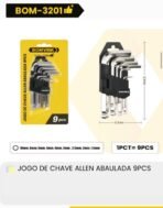 Conjunto De Chaves Lumi Allen 9 Peças 1,5 A 10 Mm | bom-3201 - Imagem 2