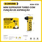 Mini Soprador Ar Elétrico | Sem Fio | bom-9729 - Imagem 5