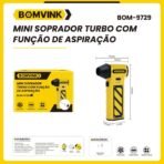 Mini Soprador Ar Elétrico | Sem Fio | bom-9729 - Imagem 3