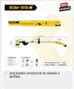 Roçadeira | 3 bateria 21V | com acessórios | BOM-9110 - Imagem 3