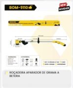 Roçadeira | 3 bateria 21V | com acessórios | BOM-9110 - Imagem 2
