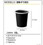 Lixeira inox 18L - Imagem 2