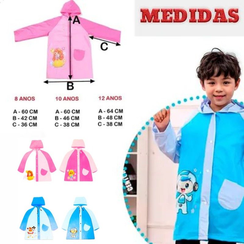 capa de chuva infantil / hy-07001